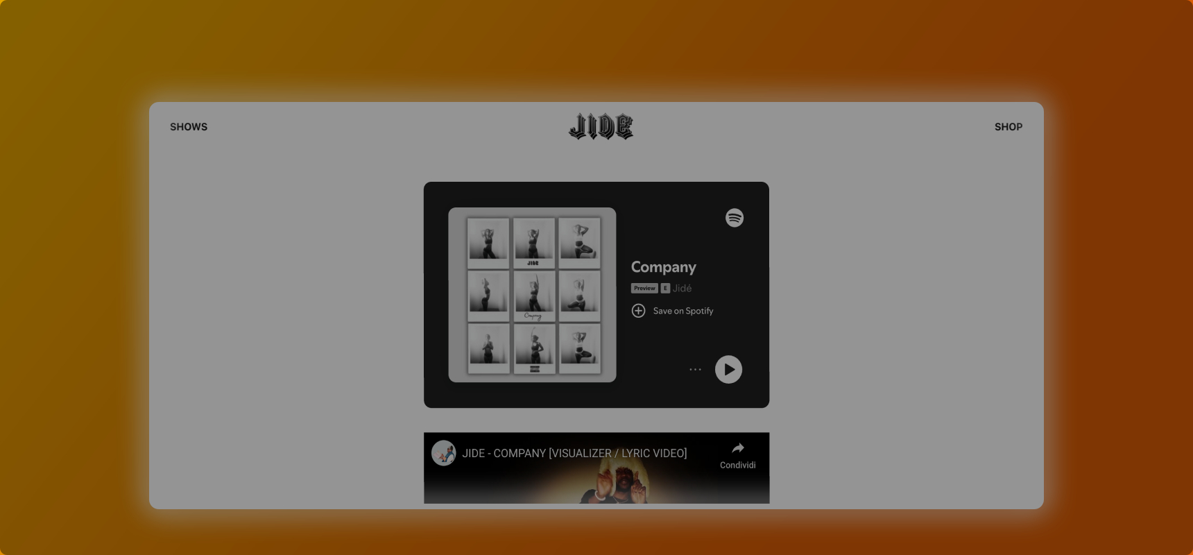 Album merch and Music promo